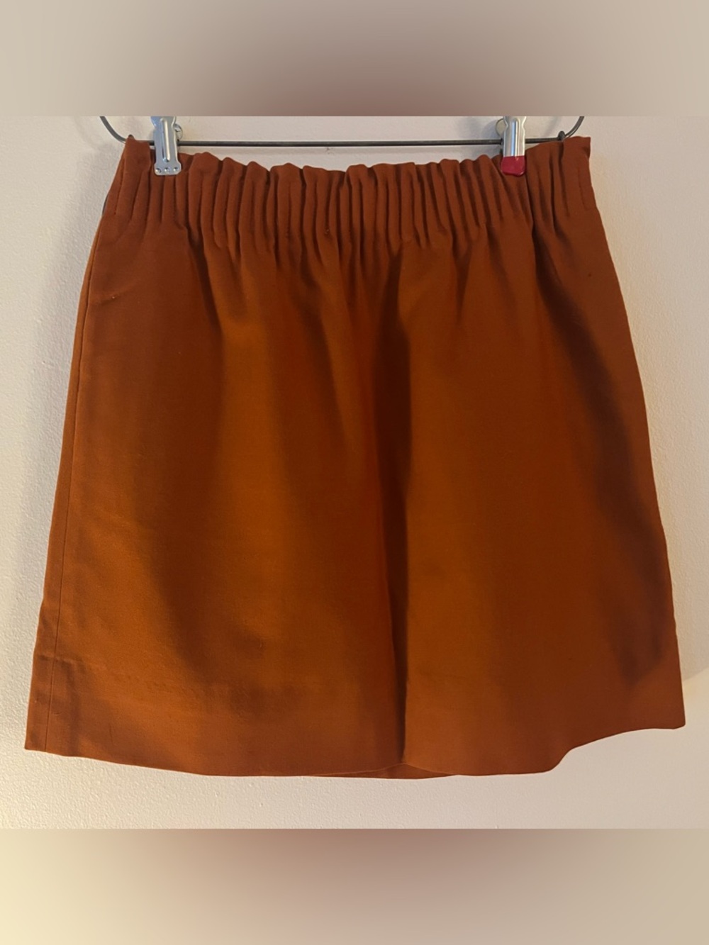 J. Crew Burnt Orange Wool Skirt size 0